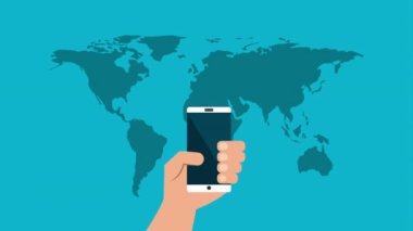 sosyal medya teknolojisi ile akıllı telefon kullanarak el