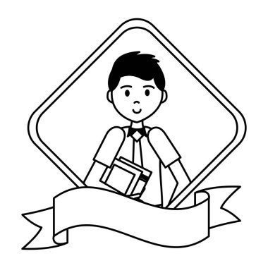 adam karakter portre şeridi