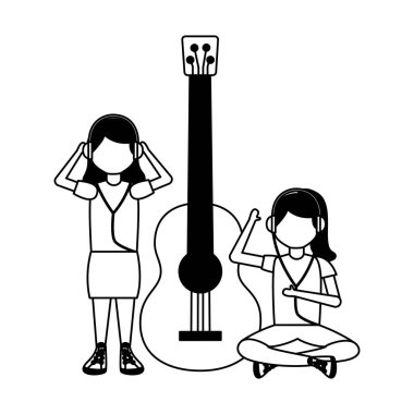 Müzik dinleyen insanlar