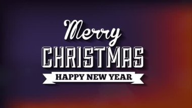 mutlu Noeller ve mutlu yeni yıl animasyon