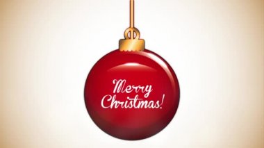 top asılı ile neşeli noel animasyon