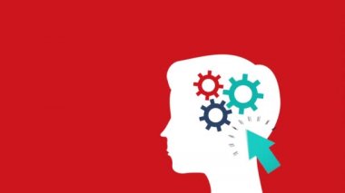 öğrenme simgeleri ile profil insan