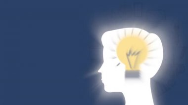 öğrenme simgeleri ile profil insan