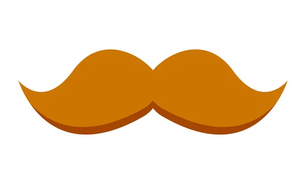 Moustache macho icône de style mexicain — Image vectorielle