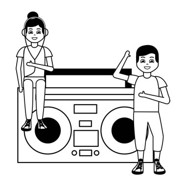Müzik dinleyen insanlar