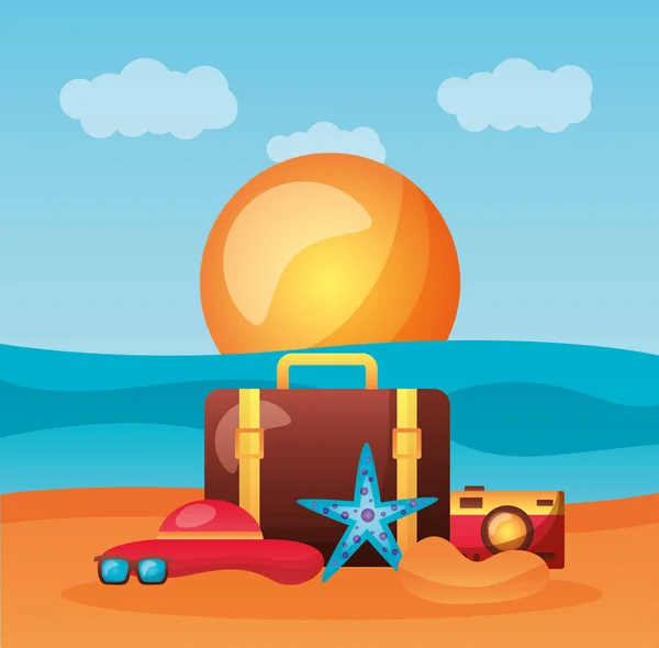 Zomer vakantie — Stockvector