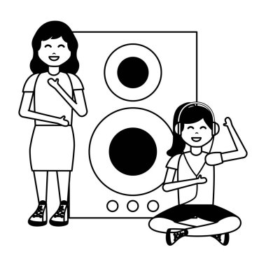 Müzik dinleyen insanlar