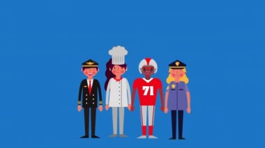 işçi grubu ile kutlama işçi günü