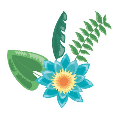 çiçek tropikal yaprakları dekorasyon