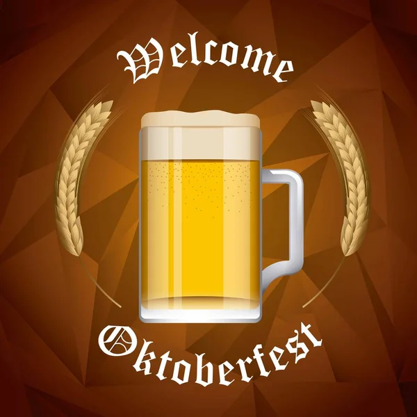 hoş geldiniz oktoberfest Vektör