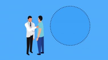hasta ve ilaç şişesi ile profesyonel doktor