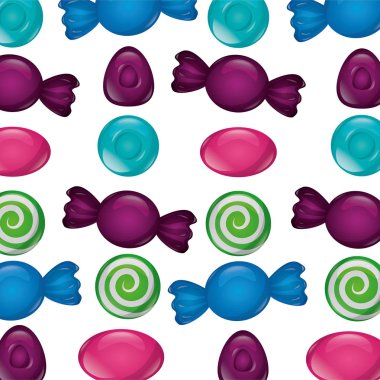 tatlı şeker simge desen