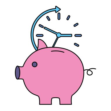 zaman saati ile piggy tasarruf