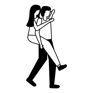 Genç aşıklar çift karakterler