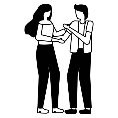 Genç aşıklar çift karakterler