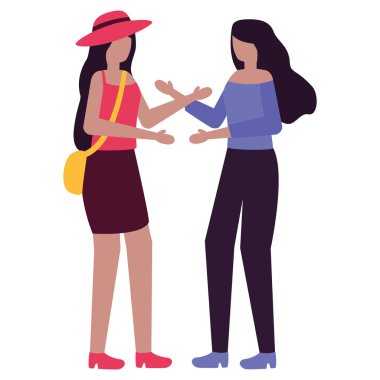 genç kızlar çift arkadaş karakterleri