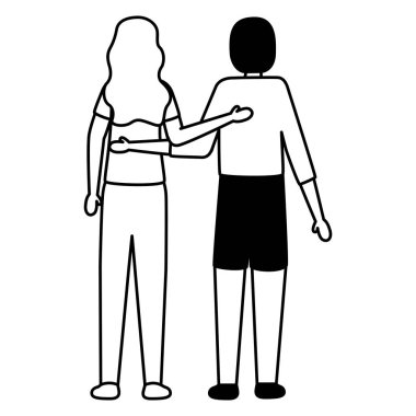 Genç aşıklar çift karakterler