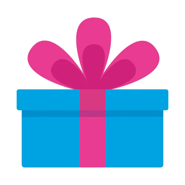 Verpakt Gift Box Bow decoratie — Stockvector