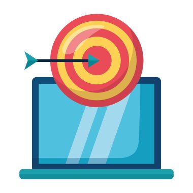 hedef ile dizüstü bilgisayar iş