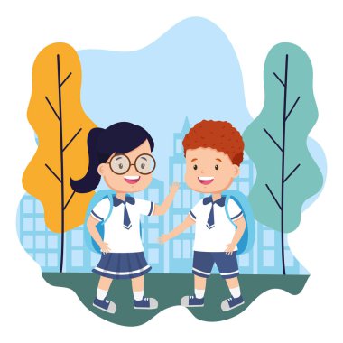 öğrenciler erkek ve kız okula geri