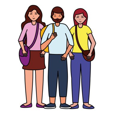 mutlu genç insanlar