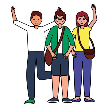 mutlu genç insanlar