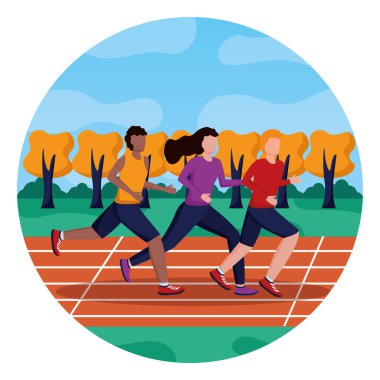 insanlar etkinlik çalıştırıyor