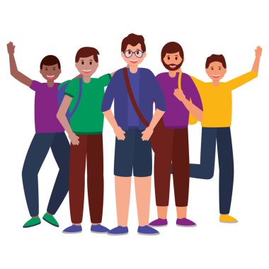 mutlu genç insanlar