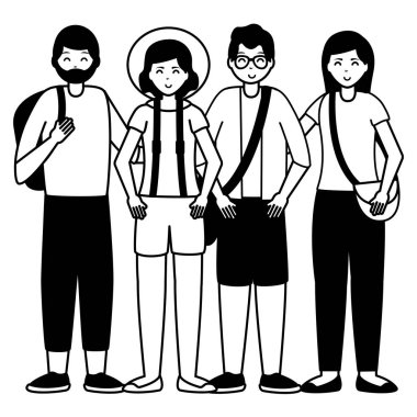 mutlu genç insanlar