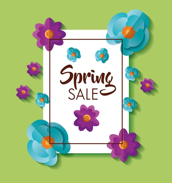 Bloemen lente Sale — Stockvector