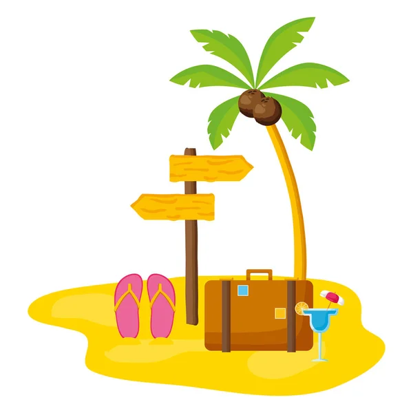 Vacaciones de verano — Vector de stock