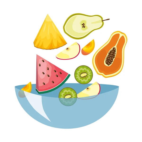 Tropical fruits design — Stock Vector