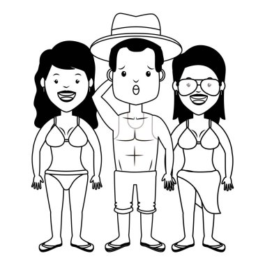 yaz zamanı insanlar