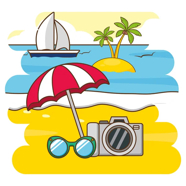 Summer time holiday — Stock Vector