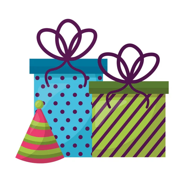 Birthday gift box — Stock Vector