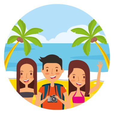 Yaz saati tatil insanlar