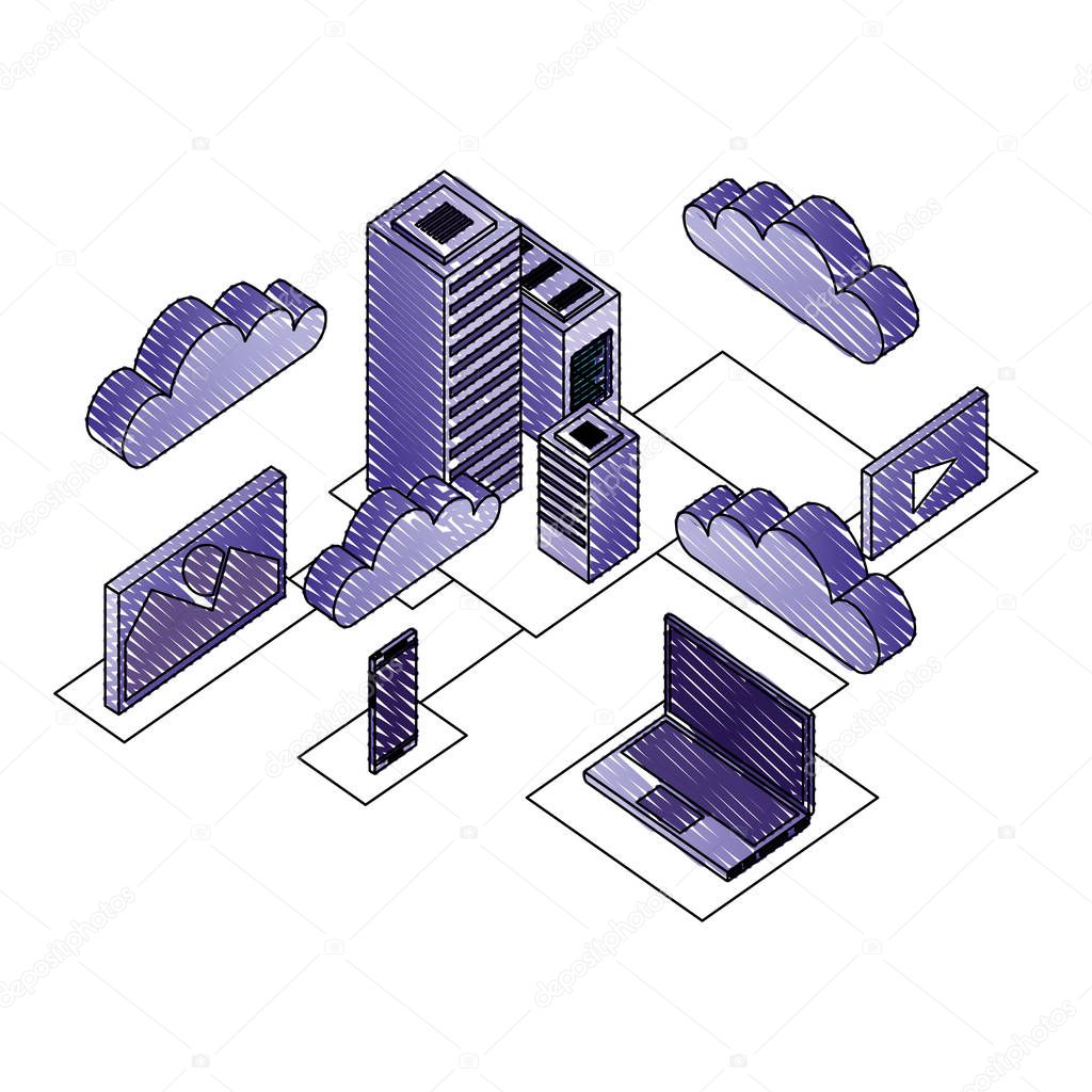 data center network icons