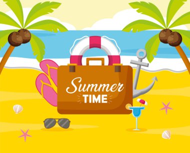 Yaz saati tatil plaj