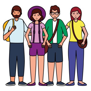 mutlu genç insanlar