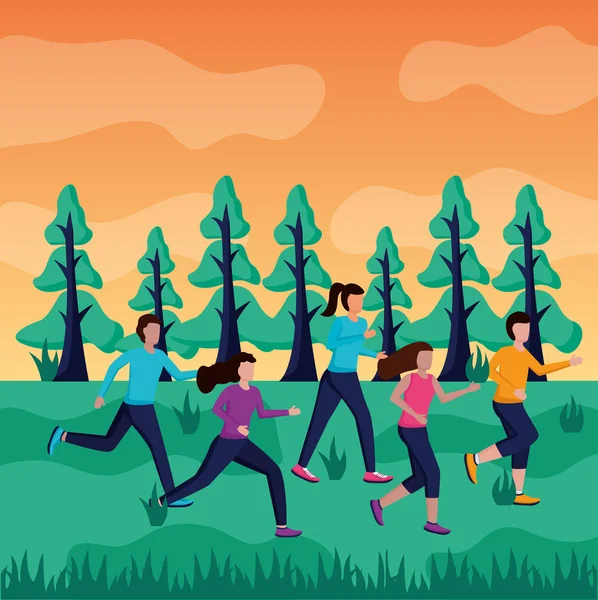 insanlar etkinlik çalıştırıyor