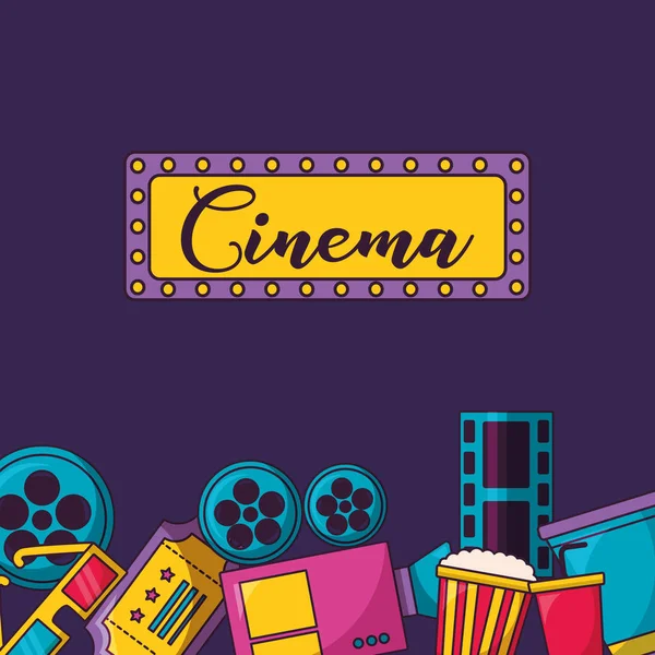Cinéma film design — Image vectorielle