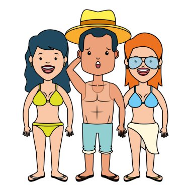 yaz zamanı insanlar