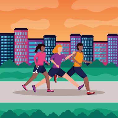 insanlar etkinlik çalıştırıyor