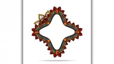 etnik mandala boho stylestar çerçeve , Video animasyon