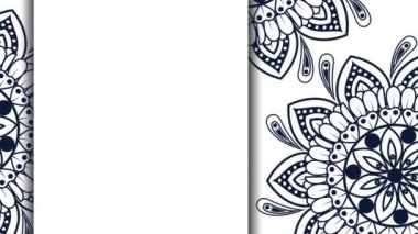 etnik mandalas çerçeve Boho tarzı desen