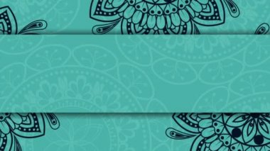 etnik mandalas çerçeve Boho tarzı desen
