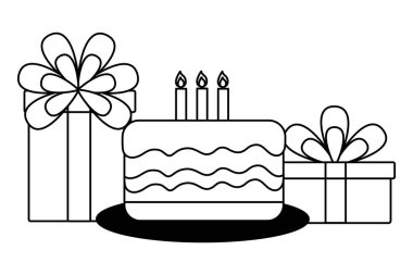 pasta hediye kutuları doğum günü kutlaması