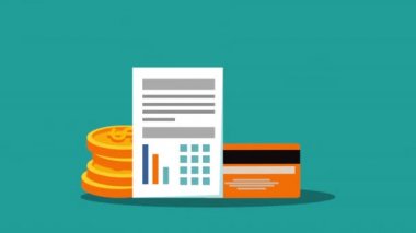 finansal iş seti simgeler hd