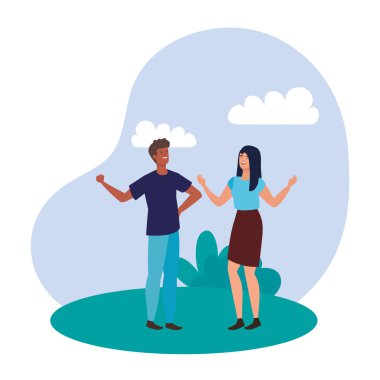 manzara genç aşıklar çift