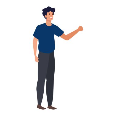 Mutlu genç adam Avatar karakteri